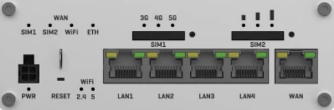 Teltonika Networks Router RUTx50 - zijkant