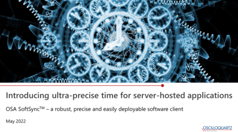 ultra-precise time for server-hosted applications: Osa SoftSync